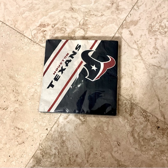 Houston Texans New Logo Dinner Napkins NFL Officially Licensed Package NWT - Picture 2 of 2
